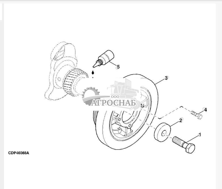 CRANKSHAFT PULLEY WITH TORSIONAL DAMPENER 